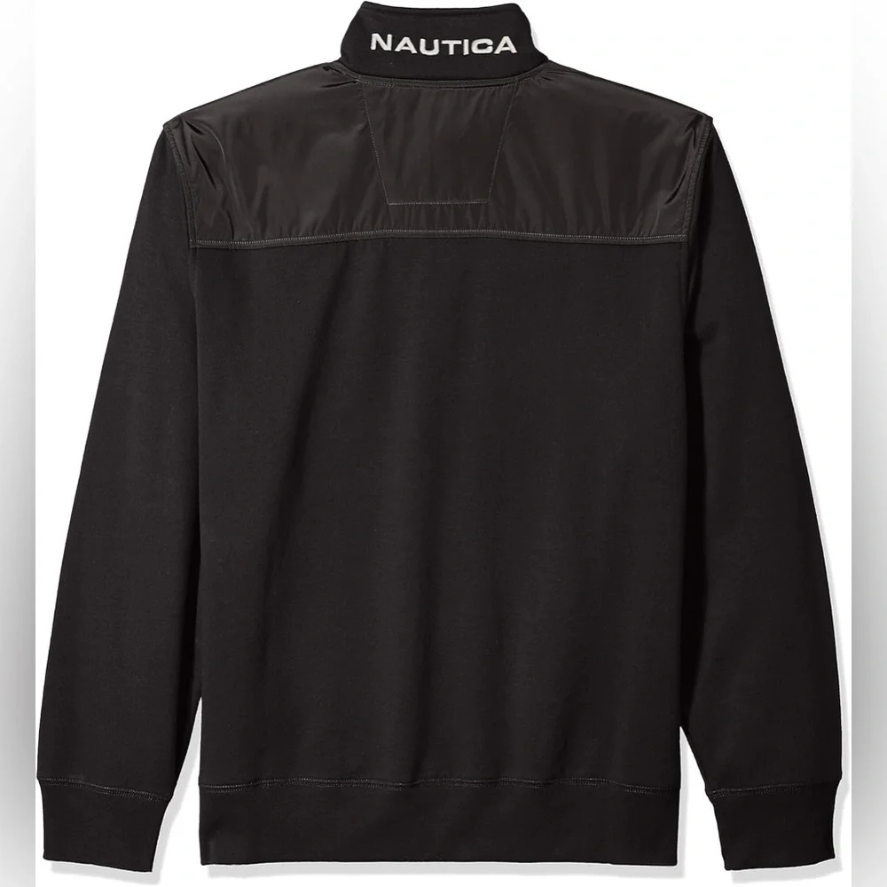 Nautica Men's Black Zip-Up Sweater